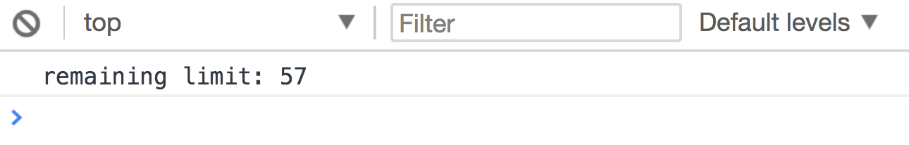 Logging the x-ratelimit-remaining header