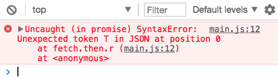 Error parsing JSON