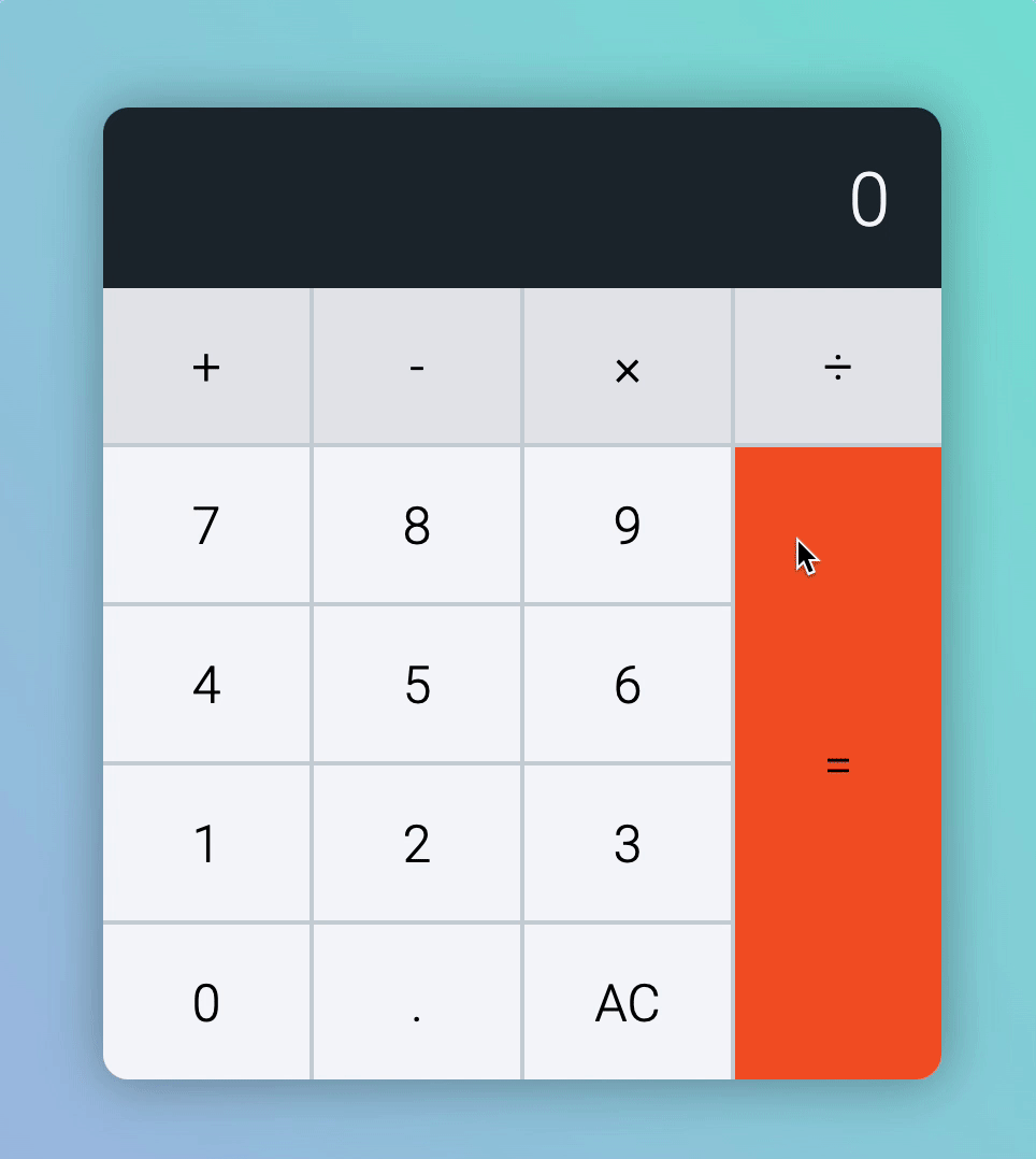 Clicked 6 after operator. Calculator display resets and shows 6.