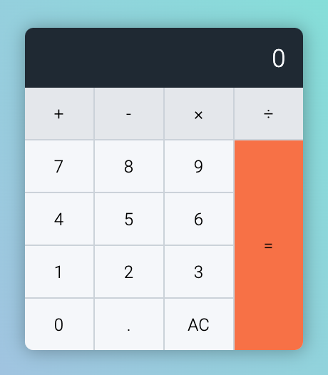 Shows calculator in the DOM.