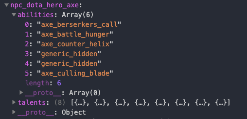 Axe's abilities.