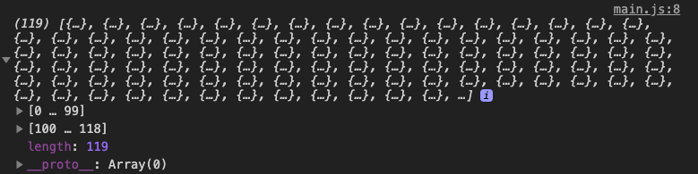 Converted the data from the constants hero endpoint into an array.