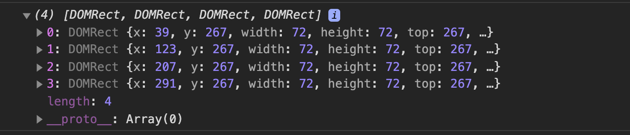 Array of positions.