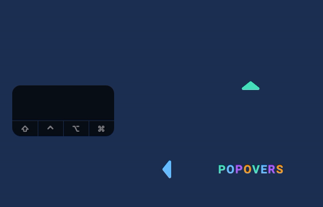 Tab does not focus on the popover if there are no focusable elements in the popover.