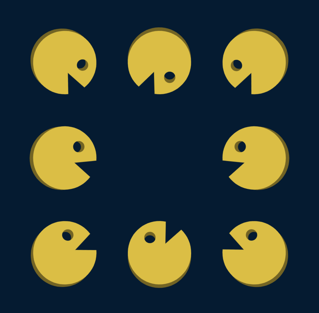 8 Pacmen!