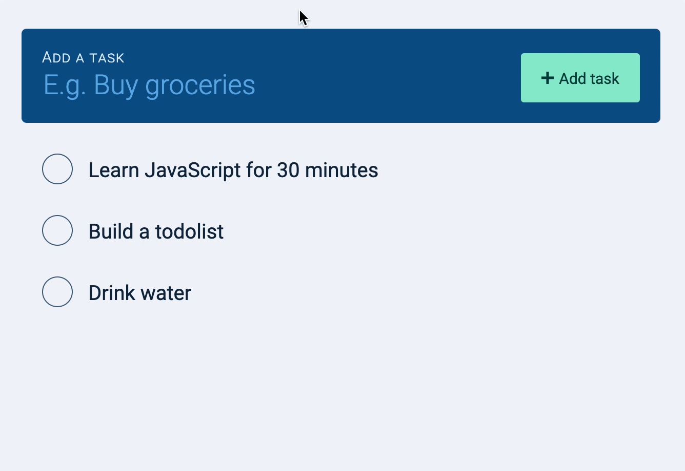 3 duplicated tasks created after user clicked the add button four times