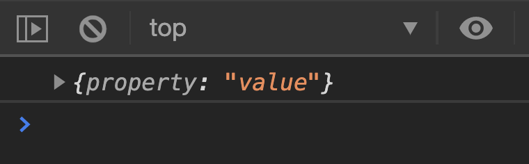 Changed the value of this to an object with a property value pair.