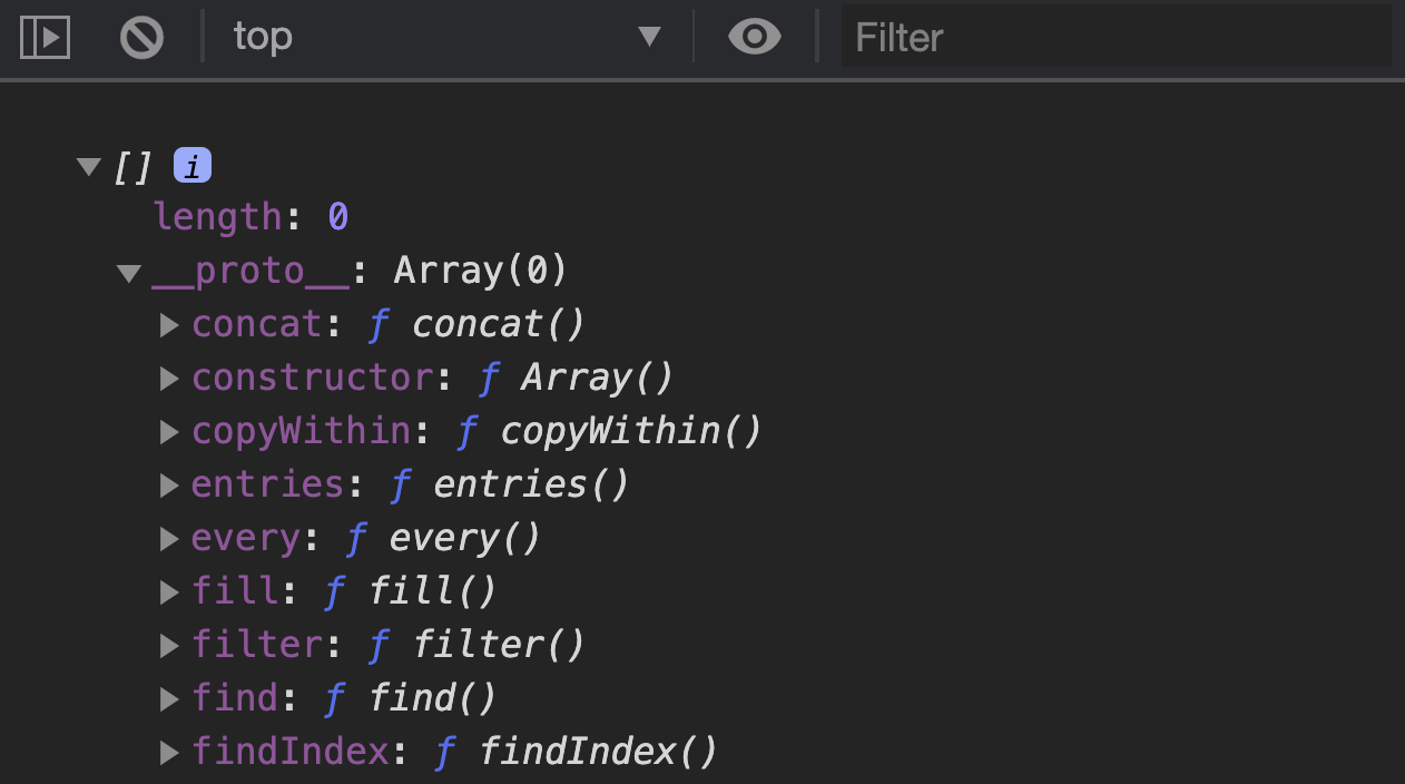 Array prototype